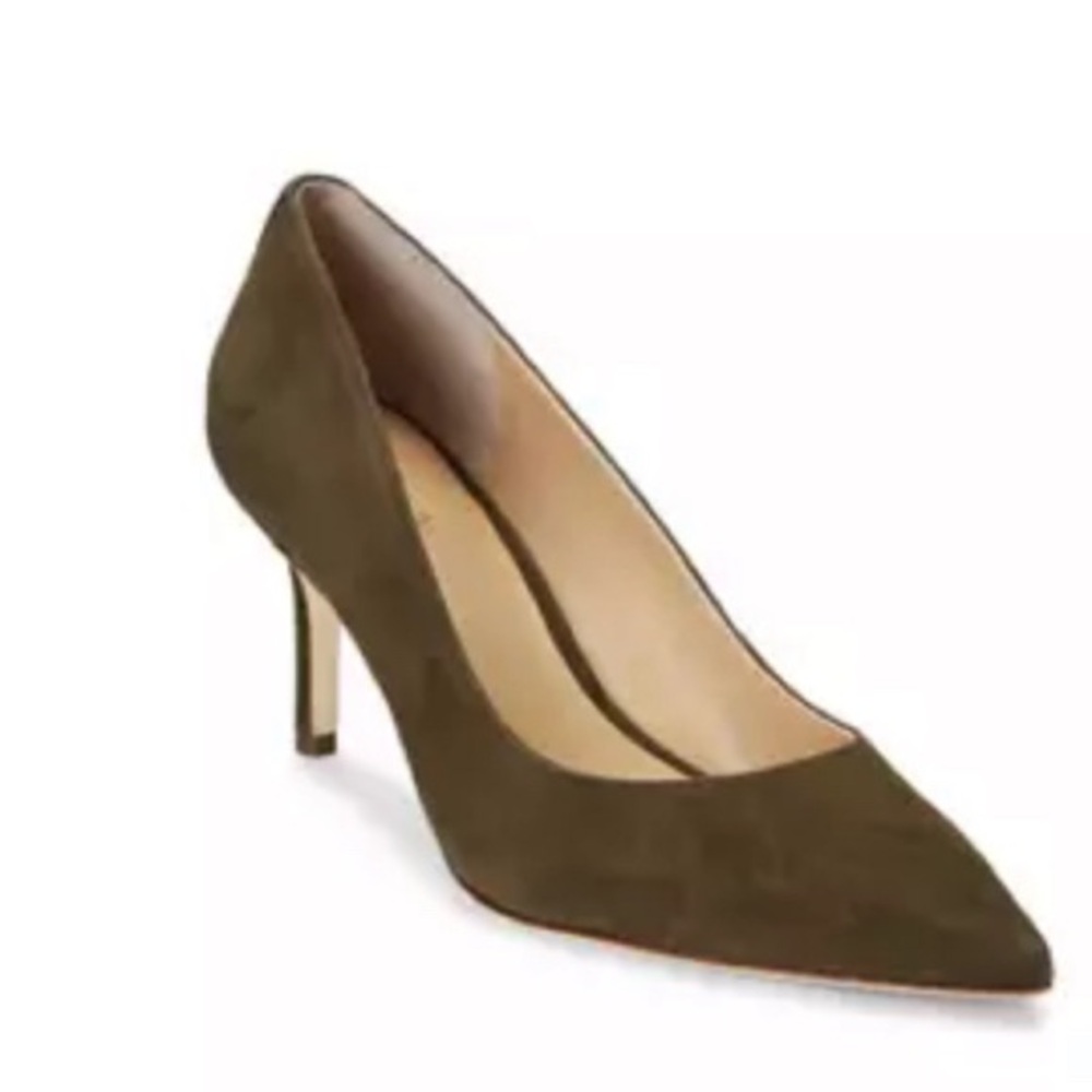 Alfani olive green Suede Heels Pointed Toe Women’s 6